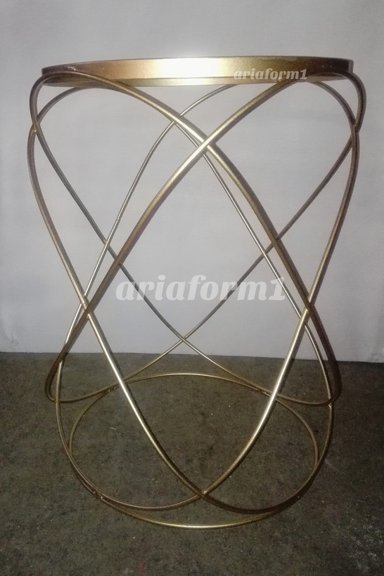 میز عسلی دایره فلزی کنارمبلی