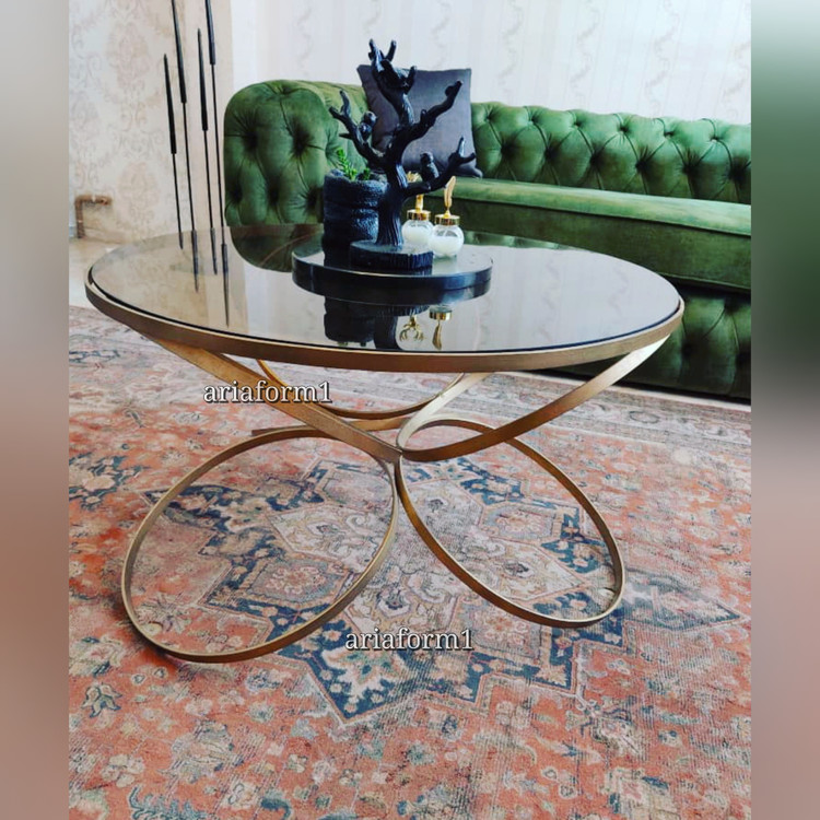 میز عسلی گرد فلزی(ارسال رایگان)